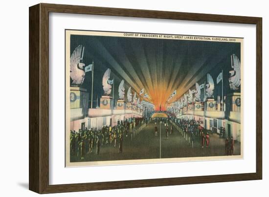 Court of Presidents, Cleveland World's Fair-null-Framed Art Print