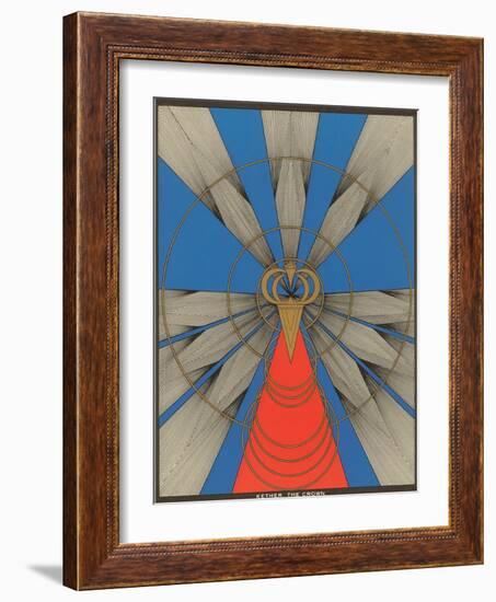 Geometric Representation of Kether, the Crown-null-Framed Art Print