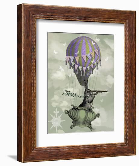 Navigating Rabbit-Fab Funky-Framed Art Print