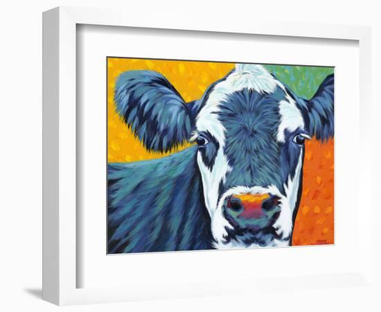 Colorful Country Cows I-Carolee Vitaletti-Framed Art Print