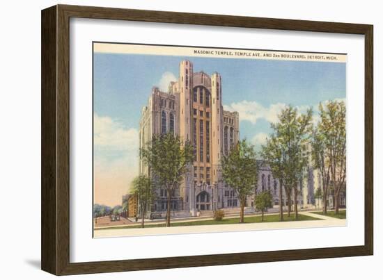 Masonic Temple, Detroit, Michigan-null-Framed Premium Giclee Print