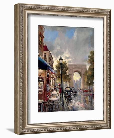 Arc De Triomphe Avenue-Brent Heighton-Framed Art Print