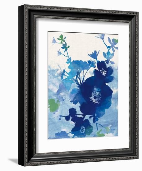 Stream of Blues 2-Bella Dos Santos-Framed Art Print