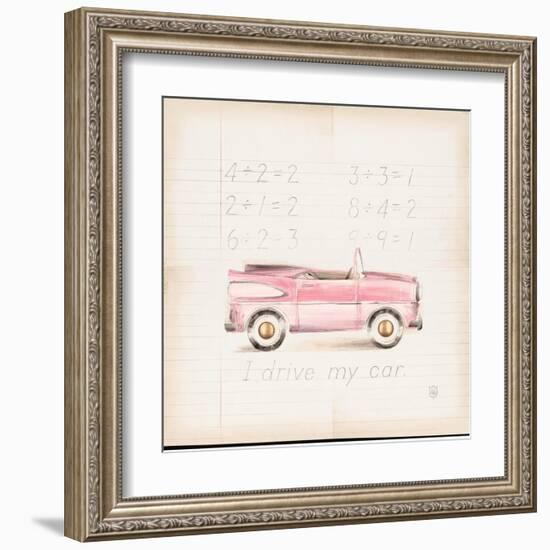 Pink Car-Lauren Hamilton-Framed Art Print