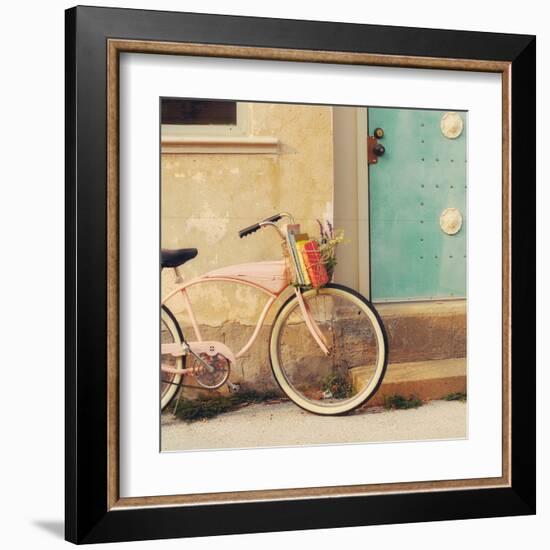 Vintage Pink Bike-Mandy Lynne-Framed Art Print