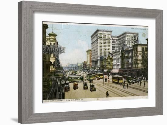 Canal Street, New Orleans, USA, C1912-null-Framed Giclee Print