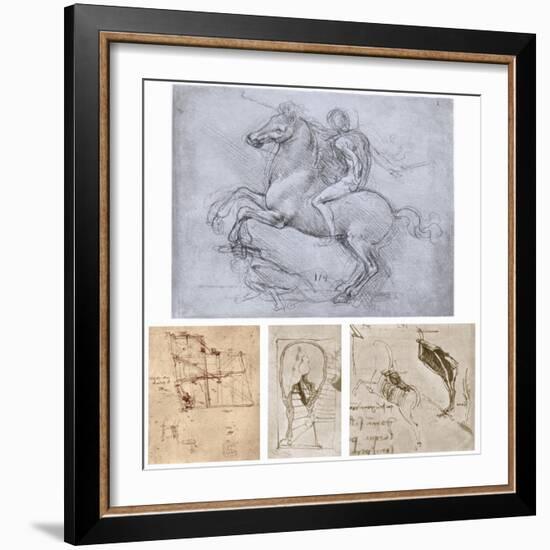 The Sforza Monument, C1488-1493-Leonardo da Vinci-Framed Giclee Print