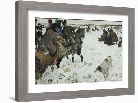 Peter I on the Hunt, 1902-Valentin Alexandrovich Serov-Framed Giclee Print