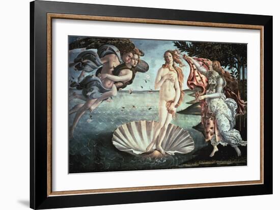 The Birth of Venus, C1482-Sandro Botticelli-Framed Giclee Print