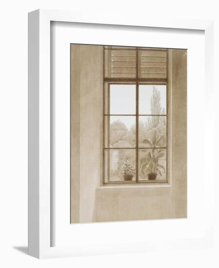 Window Looking over the Park, 1810-1811-Caspar David Friedrich-Framed Giclee Print