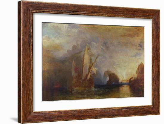 Ulysses Deriding Polyphemus, 1829-J. M. W. Turner-Framed Giclee Print