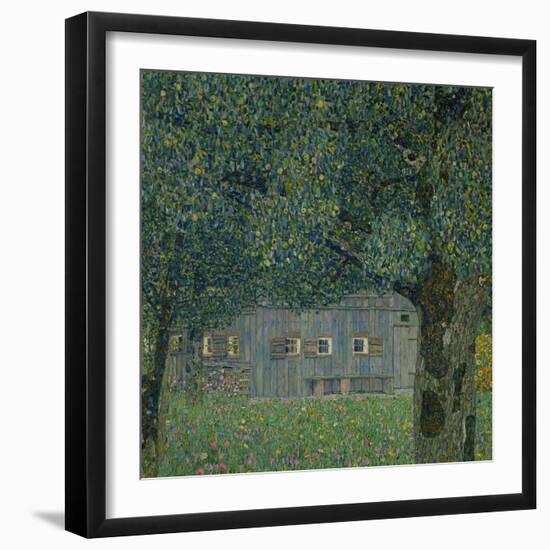 Upper Austrian Farmhouse, 1914-Gustav Klimt-Framed Giclee Print