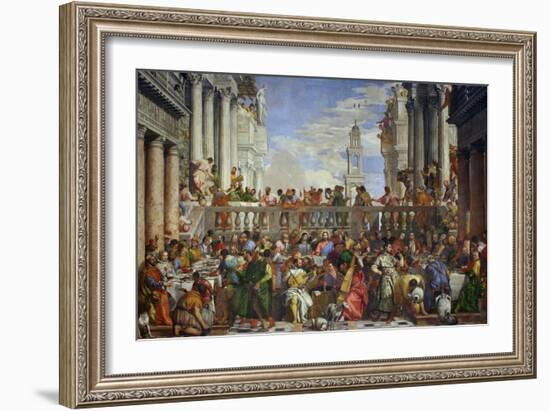 The Wedding at Cana (Post-Restoration)-Paolo Veronese-Framed Giclee Print