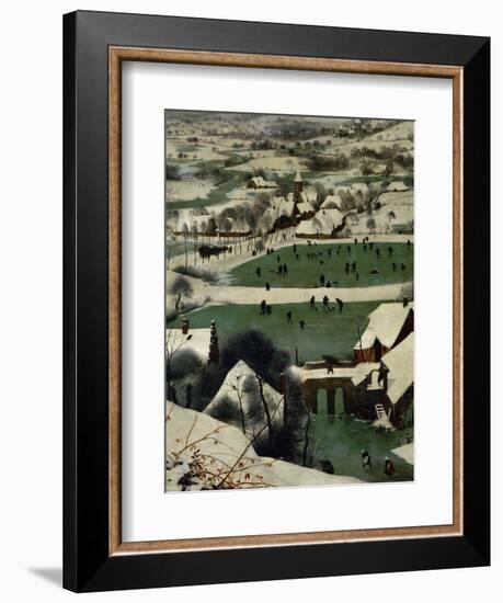 Return of the Hunters, Detail-Pieter Bruegel the Elder-Framed Giclee Print