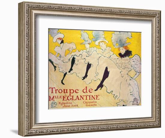 La Troupe De Mlle. Eglantine-Henri de Toulouse-Lautrec-Framed Giclee Print