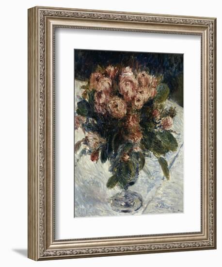 Roses mousseuses-Pierre-Auguste Renoir-Framed Giclee Print