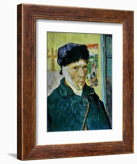 Self-Portrait with Bandaged Ear, c.1889-Vincent van Gogh-Framed Giclee Print