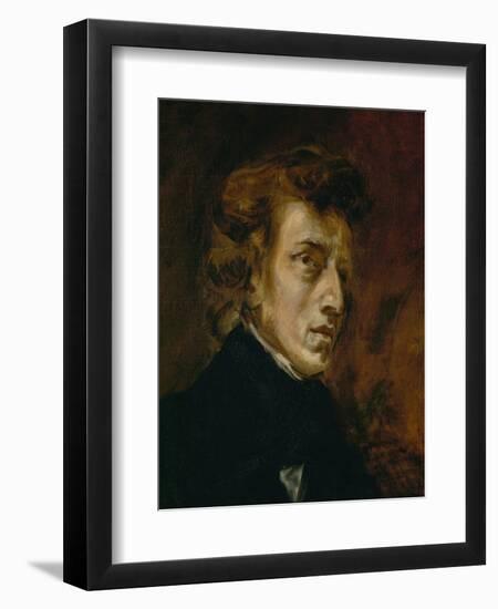 Frederic Chopin (1809-1849), Polish-French Composer-Eugene Delacroix-Framed Giclee Print