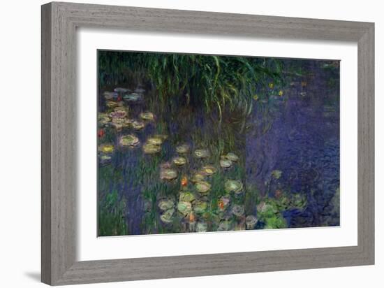 Waterlilies (Les Nympheas), Study of the Morning Water-Claude Monet-Framed Giclee Print