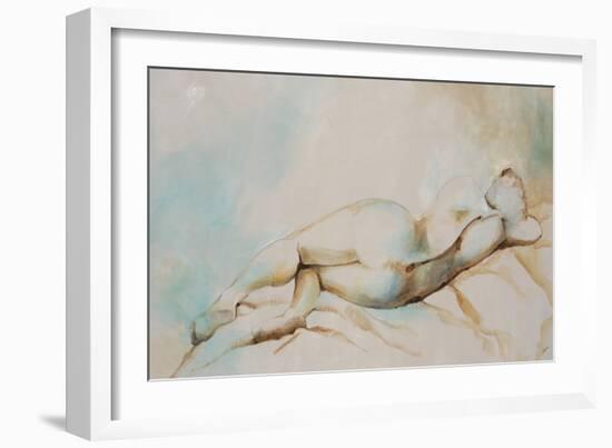 Lady Waiting-Rikki Drotar-Framed Giclee Print