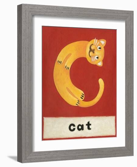 C is for Cat-Chariklia Zarris-Framed Art Print