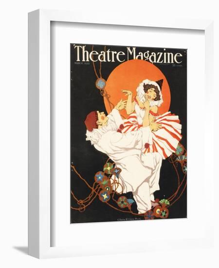 Theatre Magazine, Pierrot Magazine, USA, 1920-null-Framed Giclee Print