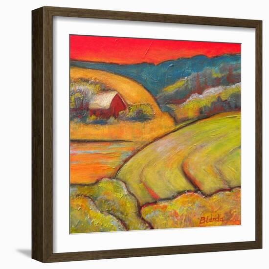 Orange Sky Farm-Blenda Tyvoll-Framed Art Print