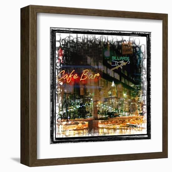 Bright Lights, Bid City-Jean-François Dupuis-Framed Art Print