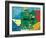 Germany Map-null-Framed Giclee Print