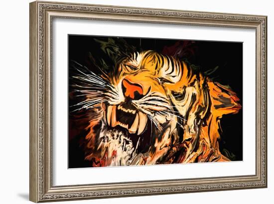 The Tiger-Rabi Khan-Framed Art Print