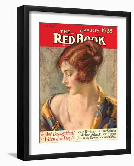 Redbook, January 1928-null-Framed Art Print