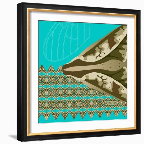 Turquoise Kai-Belen Mena-Framed Giclee Print