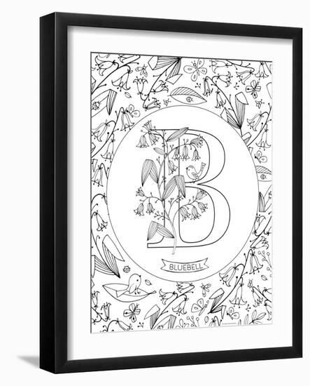 B is for Bluebell-Heather Rosas-Framed Art Print