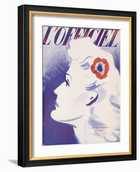 L'Officiel, October-November 1939-Lbenigni-Framed Art Print