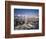 Gentoo Penguins on Wiencke Island, with Anvers Island in Distance, Antarctic Peninsula, Antarctica-Geoff Renner-Framed Photographic Print