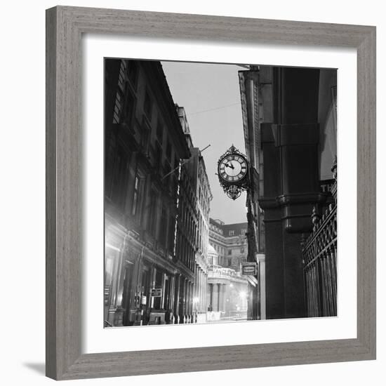 Streetlight and Clock-John Gay-Framed Giclee Print