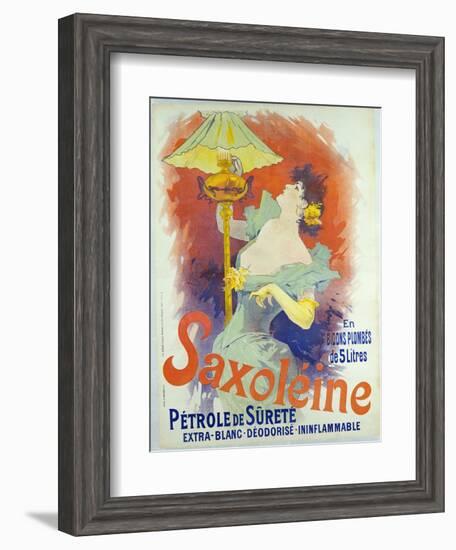 Saxoleine, Petrole De Surete, France, 1890-Jules Chéret-Framed Giclee Print