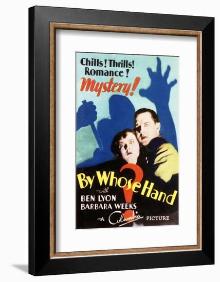 By Whose Hand? - Movie Poster Reproduction-null-Framed Photo