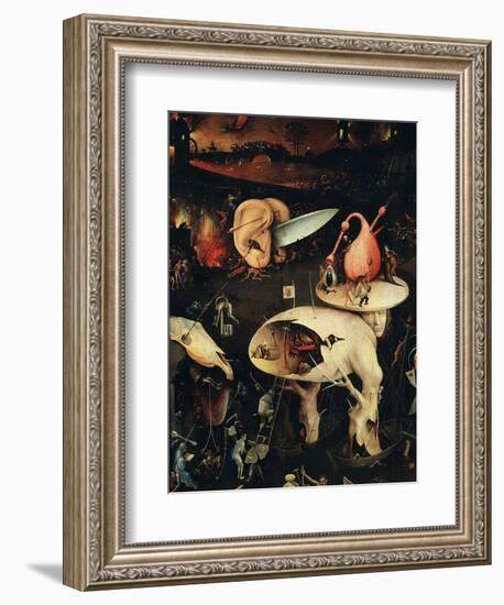 Hell, Right-Hand Panel of the Garden of Earthly Delights, C. 1503-04 Triptych (Detail)-Hieronymus Bosch-Framed Giclee Print