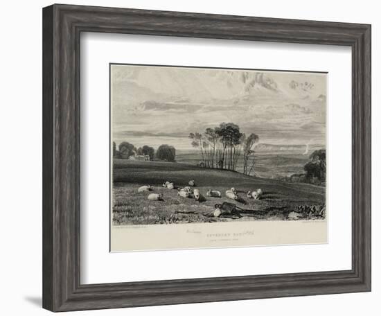 Pevensey Bay, from Crowhurst Park-J. M. W. Turner-Framed Giclee Print