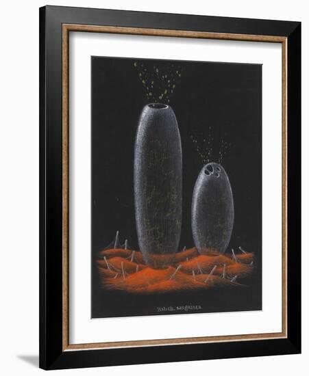 Halichondria Sanguinea: Sponge-Philip Henry Gosse-Framed Giclee Print