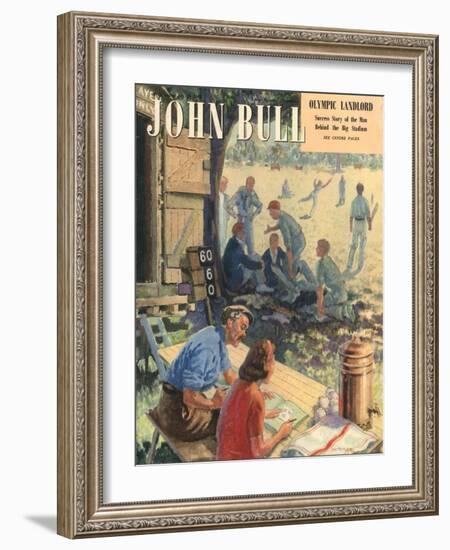 John Bull, Cricket Magazine, UK, 1948-null-Framed Giclee Print