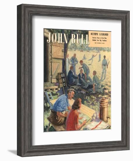 John Bull, Cricket Magazine, UK, 1948-null-Framed Giclee Print