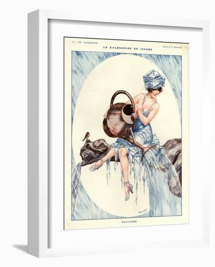 1920s France La Vie Parisienne Magazine Plate-null-Framed Giclee Print