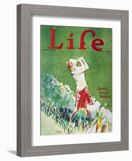 Golfing: Magazine Cover-Garrett Price-Framed Giclee Print