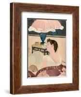 The Lamp, 1891-Mary Cassatt-Framed Giclee Print