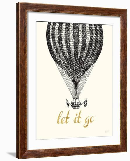 Let It Go Vintage Balloon-Bella Dos Santos-Framed Art Print