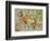 Satirical Map - The Insane Asylum-Louis Raemaekers-Framed Giclee Print