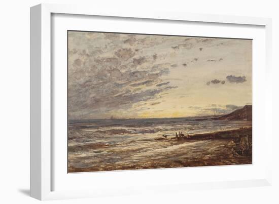 Sausset: le bord de la mer-Félix Ziem-Framed Giclee Print