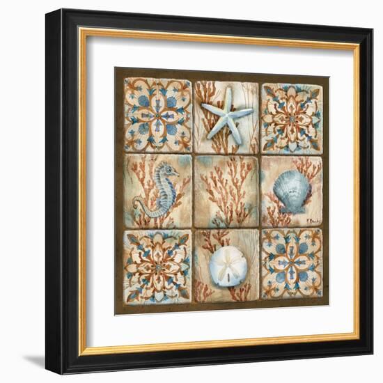 Sea Isle Collage II-Paul Brent-Framed Art Print